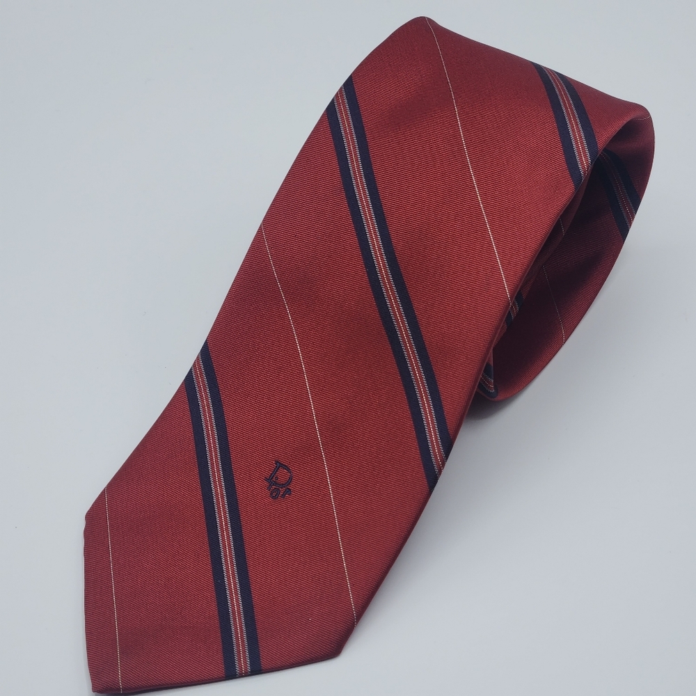 CHRISTIAN DIOR NECK TIE VINTAGE 100% silk